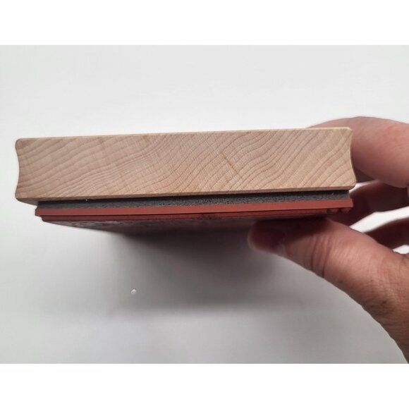 Thomas Kinkade VTG TK-112T Skater's Pond Heritage Farms Series Rubber Stamp 90s - Picture 3 of 11